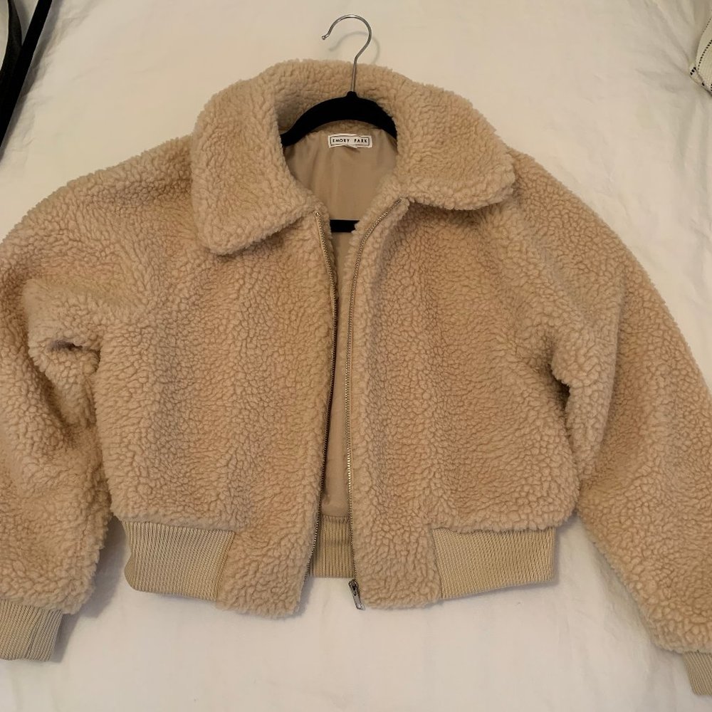 Cropped Sherpa Jacket